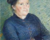 卡米耶毕沙罗 - Portrait of Madame Pissarro